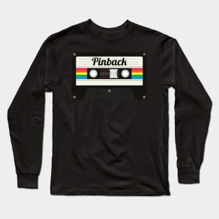 Pinback / Cassette Tape Style Long Sleeve T-Shirt